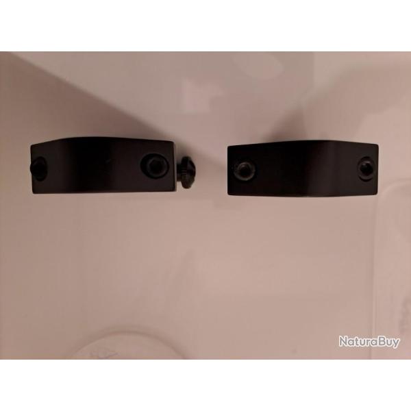 Anneau de montage lunette ou point rouge, 1 pouce, co-witness,  picatinny