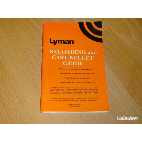 livre 76 pages sur LYMAN rechargement - VENDU PAR JEPERCUTE (D24A172)