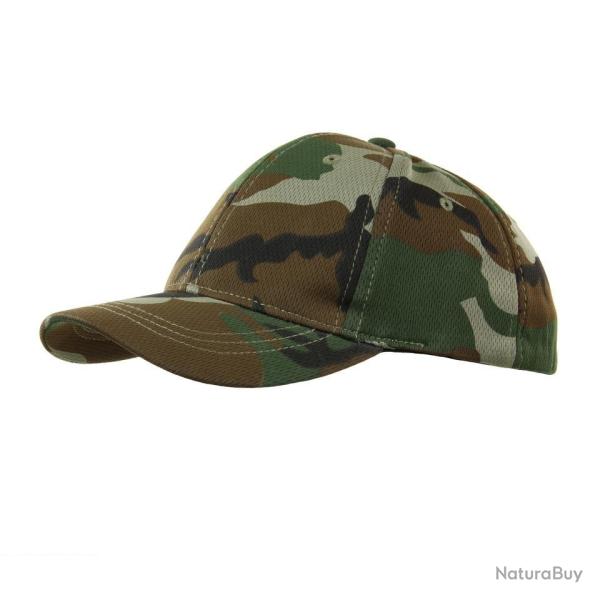 Casquette baseball enfant Sleek Line 101 Inc (Couleur Camouflage Woodland)