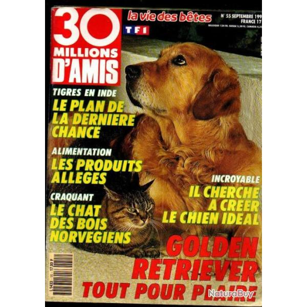 30 millions d'amis 54-55-56-58 de 1991 soit 4 revues ,