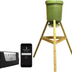 Agrainoir pilot&eacute; &agrave; distance sur pieds NORDIC - 125 litres FEEDCON