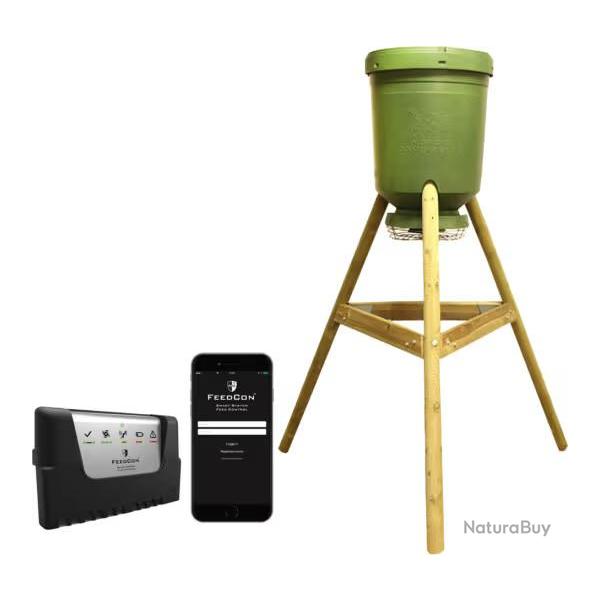 Agrainoir pilot� � distance sur pieds NORDIC - 125 litres FEEDCON