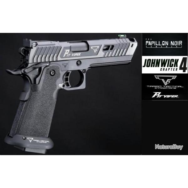 PRE CO Co2 & GAZ PIT VIPER JOHN WICK4 EMG CNC FULL BLACK EDITION & OPTIQUE PHOSPHORESCENT BY PNA