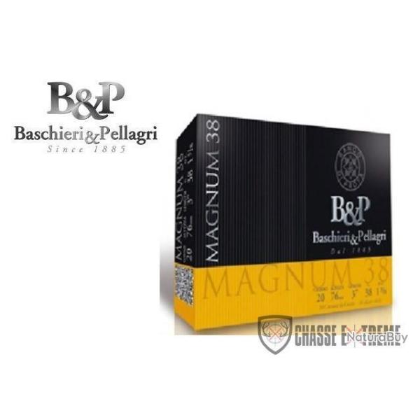 Boite de 10 Cartouches B&P MB Magnum 38G Cal 20/76 Pb 2
