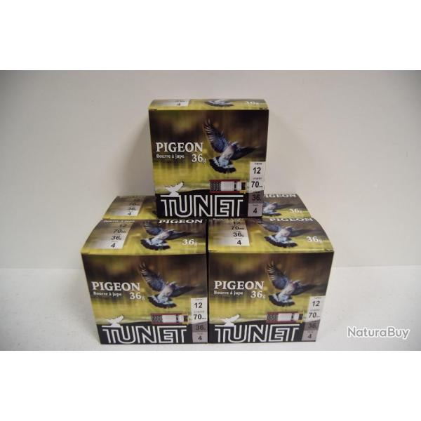 Dstockage ! - Cartouches Tunet Pigeon 36 g BJ plomb n6 - Cal. 12 x5 boites