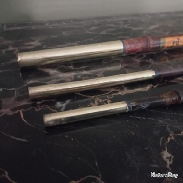 belle canne � p�che  " R.U "  en bambou japonais  vintage