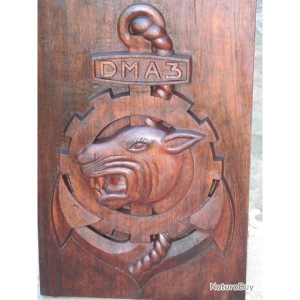 AOF 1947-57 : Exceptionnel insigne sculpt� du DMA 3.