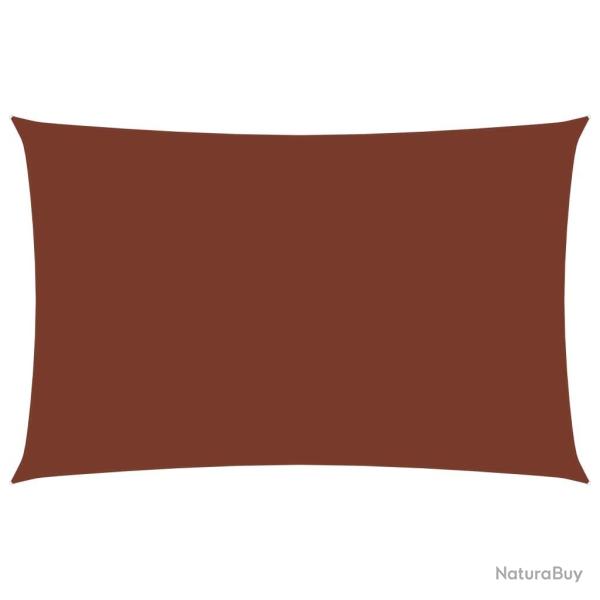 Voile toile d'ombrage parasol tissu oxford rectangulaire 5 x 8 m terre cuite 02_0009731