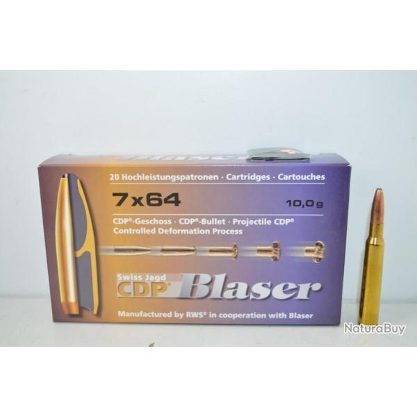 1 Boite de balles 7x64 - Blaser - CDP