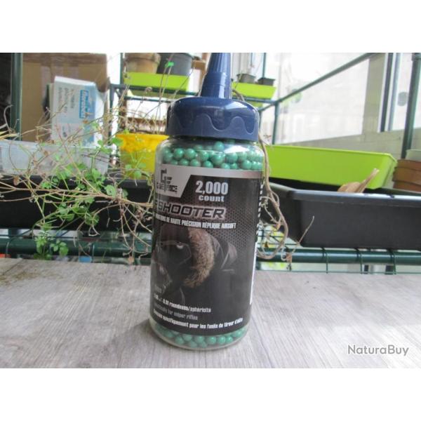 pot 2000 billes en 0.36g GAME FACE meme product que KING ARMS(f)