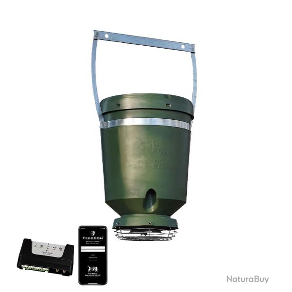 Agrainoir pilot� � distance avec suspente - 125 litres FEEDCON