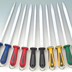 FUSIL A AIGUISER BI-MATIERE ROND 30 CM Rouge