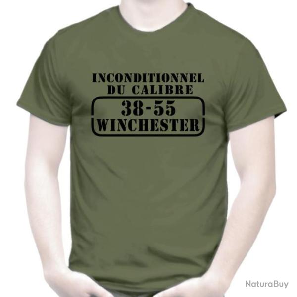 T-SHIRT INCONDITIONNEL DU CALIBRE 38 - 55 WINCHESTER - Carabine Mod 1894 Tir cartouche Stand sportif