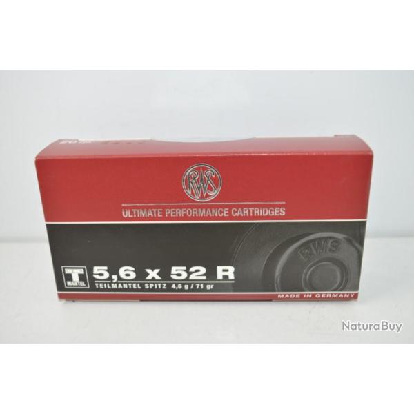 Desto 25! 1 boite de balles 5.6x52 R - RWS - Tmantel