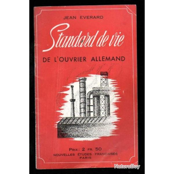 standard de vie de l'ouvrier allemand de jean �vrard , plaquette propagande collaborationniste