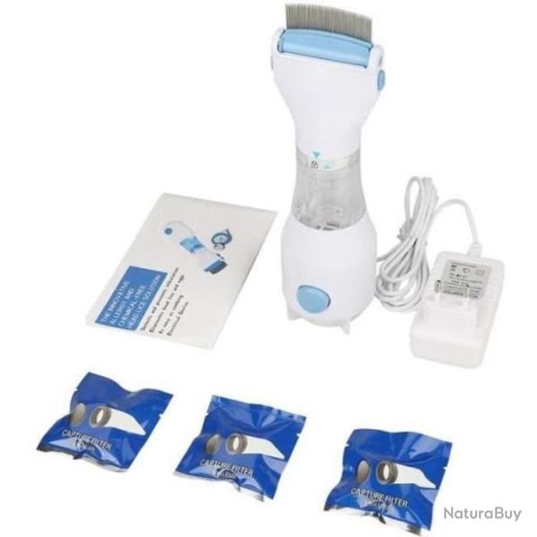 Peigne � poux Peigne � Puces �lectrique Traitement pour Chiens Chats UE 220V