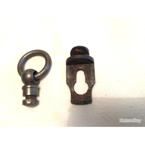 Anneau et verrou de dragonne revolver 1892