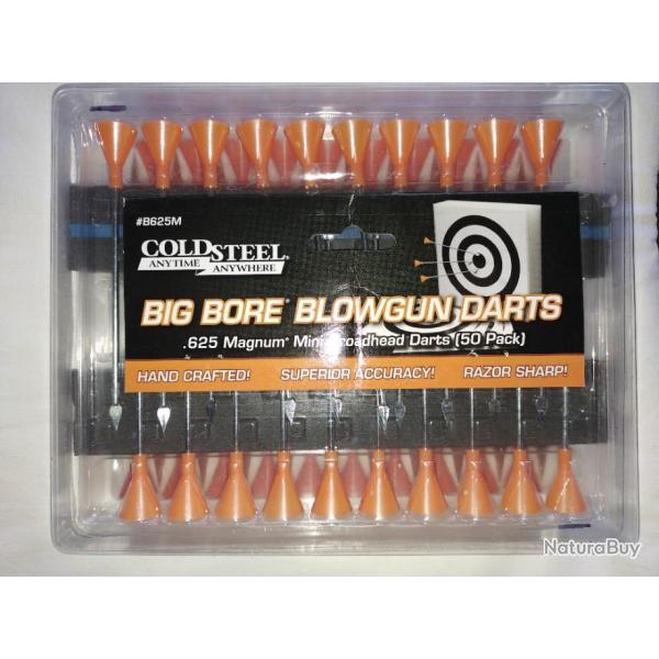 10 darts sarbacane / Cold Steel Big Bore Blowgun Darts .625 Magnum Mini Broadhead ( 16mm)
