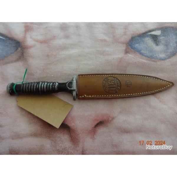 lot couteau droit lancer poignard N5. COUSTRA strasbourg SPRINGER para parachutiste algerie 113