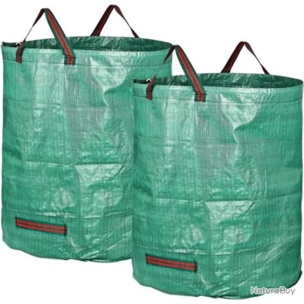 Sacs � D�chets Jardin V�g�taux Feuilles 2 Pi�ces Grand sac 272 L + poign�es