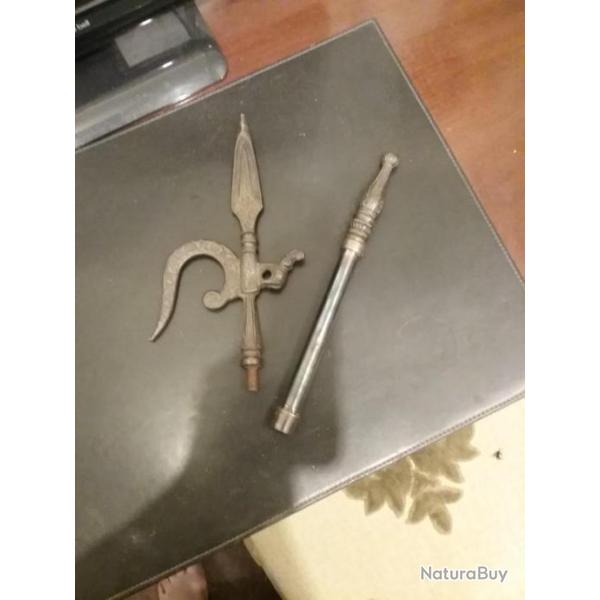 Crochet de cornac  ancien