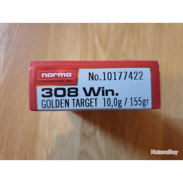 .308win Norma golden target 155gr - bte 20