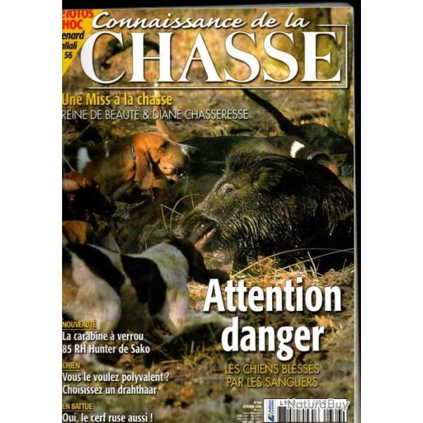 connaissance de la chasse 366 carabine � verrou 85 rh hunter sako  , drahthaar, cerf, chiens bless�s