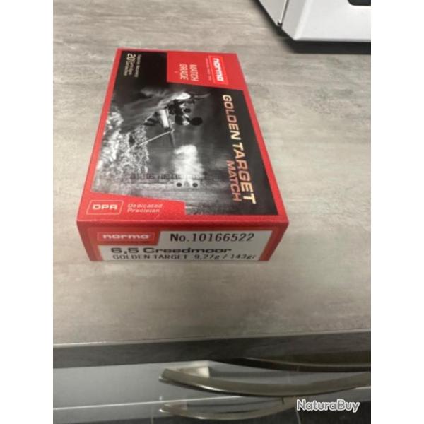 6,5 creedmoor match norma 143g golden target