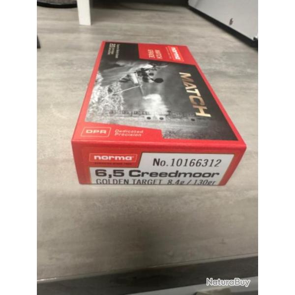 6,5 creedmoor match norma 130g golden target