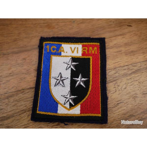 insigne tissu du 1 CORPS D'ARME VI RGION MILITAIRE