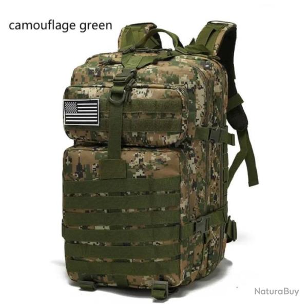 Sac � dos militaire p�che ou chasse 50 litres couleurs aux choix. D