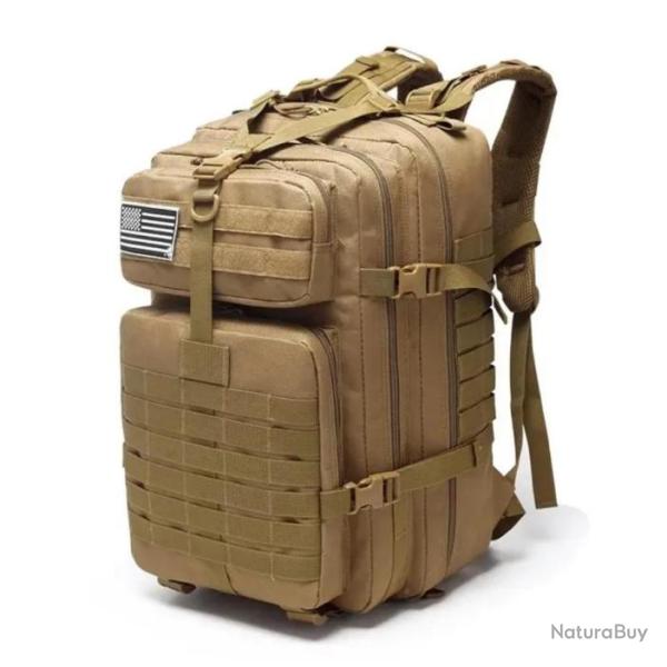 Sac � dos militaire p�che ou chasse 50 litres couleurs aux choix. E