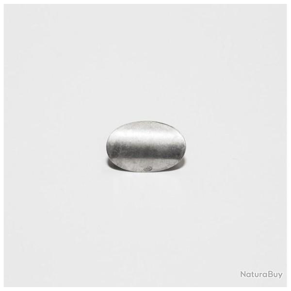 Ecusson ovale argent