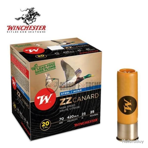 25 Cartouches WINCHESTER ZZ Canard 25g cal 20/70 PB 5