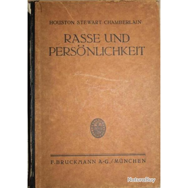 Livre Race et personnalit Houston Stewart Chamberlain 1925
