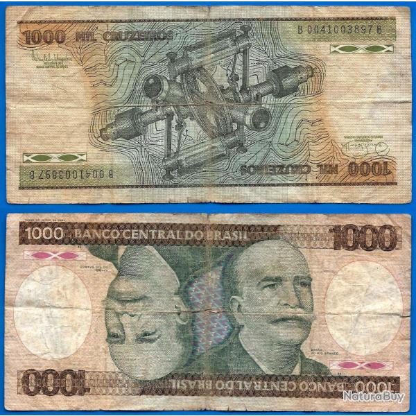 Bresil 1000 Cruzeiros 1985 Serie B Billet Brasil Brazil Amerique