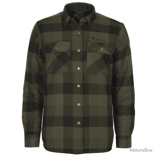 Chemise � Carreaux Vert Noir pour Femme Canada Classique 2.0 Pinewood