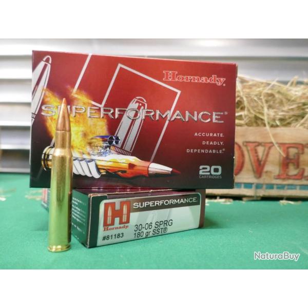 20 cartouches en 30-06 SPRG en 180 gr SST HORNADY