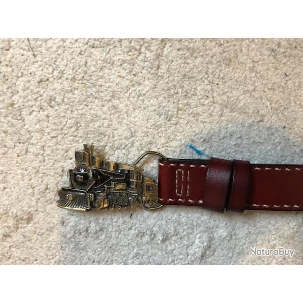 Ceinture Brod�e UNION PACIFIC avec Boucle Locomotive