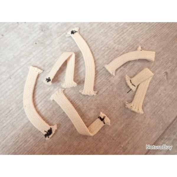 Lot de 6 m�ches, cordons