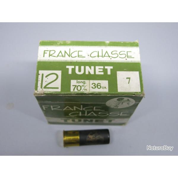Boite de 25 cartouches calibre 12/70 36 GR TUNET Numro 7