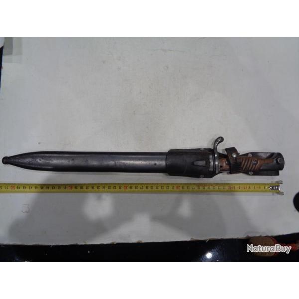 Ba�onnette 98/05 avec gousset WW.2, r�utilis�e 2 �me guerre