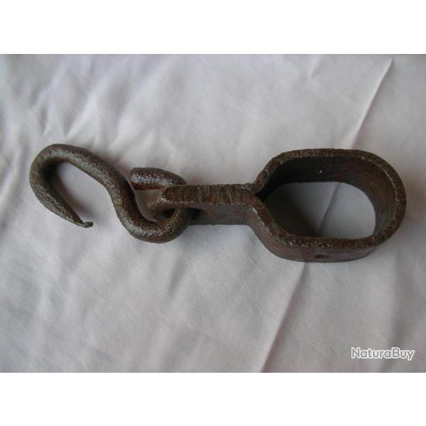 WW1 FRANCE ATTACHE TYPE POTEAU TYPE CROCHET A BARBEL�S RELIQUE TERRAIN 100 % ZONE DE COMBAT WW1