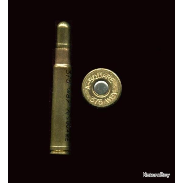 .375 Weatherby Magnum - marquage : A-SQUARE 375 WBY  - balle laiton monobloc pointe arrondie
