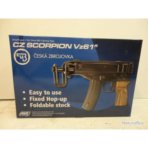 REPLIQUE AIRSOFT ASG SCORPION VZ61 - CAL 6 MM BB