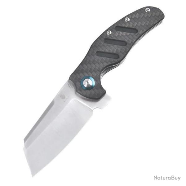 KIV5488C3 Couteau Kizer Cutlery Vanguard Sheepdog XL C01C 154CM Blade Carbon Fiber Handles Liner Loc