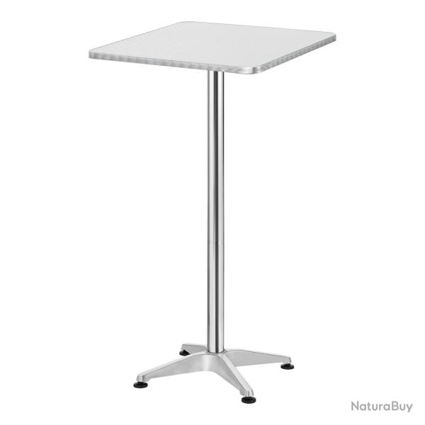 Table de bistrot carre  hauteur rglable 75 cm / 115 cm 03_0008556