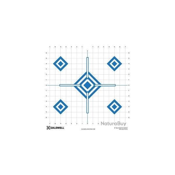 Cibles papier Caldwell Sight In Blue 16" - Pack de 10