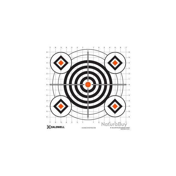 Cibles papier Caldwell Bullseye 16" - Pack de 10