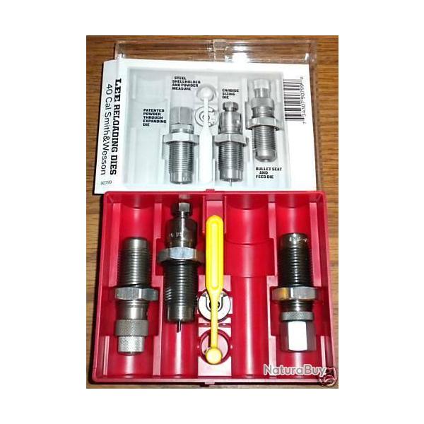 LEE RELOADING DIES - 3 OUTILS - 40 S&W - 10MM AUTO